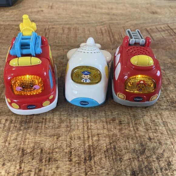VTech Go Go Smart Wheels Vehicles Lights Sounds Truck Airplane Fire Truck Toy - Picture 9 of 11